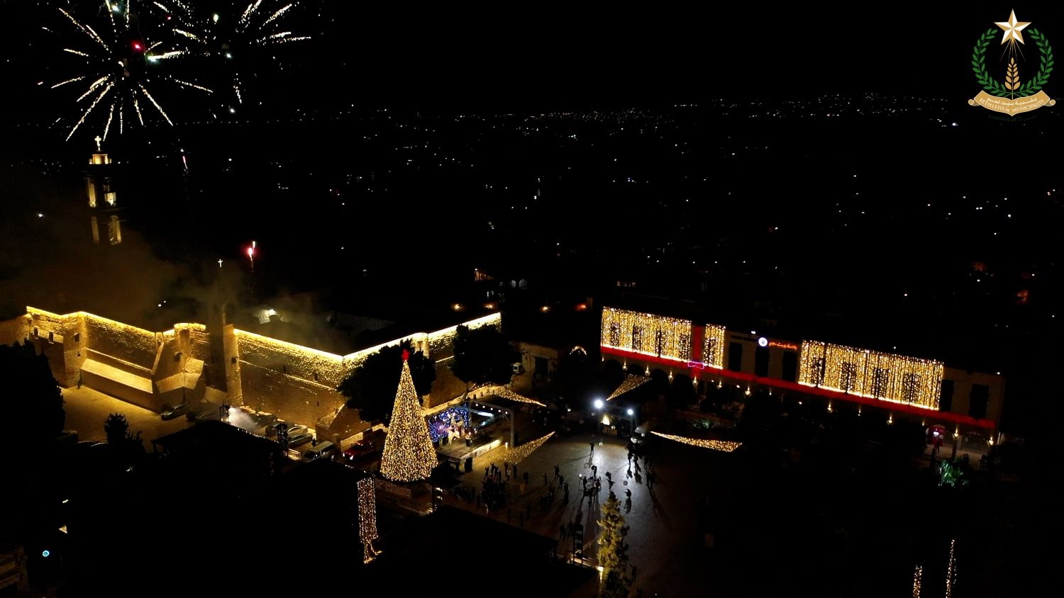 Accensione delle luci dell’albero di Natale di Betlemme