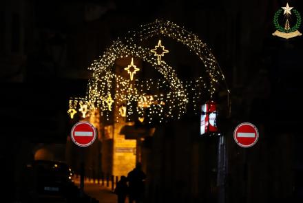 Luci di Natale a Betlemme