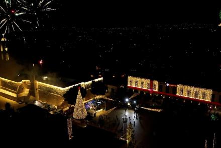 Accensione delle luci dell’albero di Natale di Betlemme