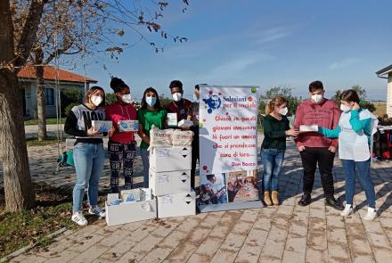 Distribuzione DPI al Villaggio Don Bosco